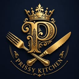 Prissy Kitchen crowned P logo